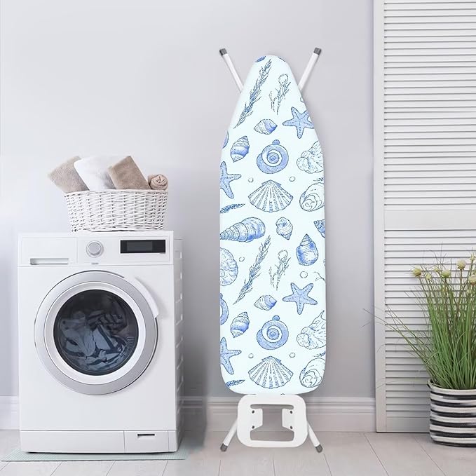 Sketch Ocean Shell Steam Ironing Board Cover Line Draw Starfish Stain Resistant - Image 3