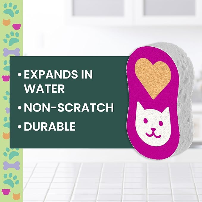 Scotch-Brite Cat Pop Up Non-Scratch Sponges, Limited Edition, Expands in Water - Image 2