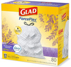 Glad ForceFlex Tall Kitchen Trash Bags, 13 Gallon, Gain Lavender - Image 11