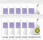 simplehuman Code R 200 Count, Dispenser Pack Custom Fit Liners, Drawstring by Simplehuman