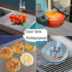 Ahyuan Roll up Dish Drying Rack Over The Sink Kitchen Roll up Sink Drying Rack - Image 2