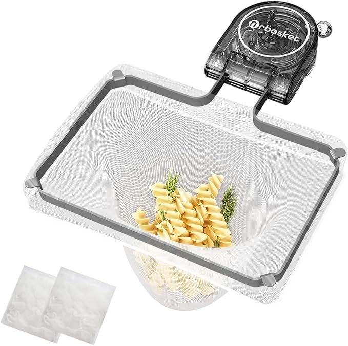 Kitchen Sink Strainer with 100 PCS Filter Mesh Bag, Food Waste Filter Basket by QIEPOMI