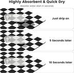 12" x 20" Checkered Dish Drying Mat - Image 5