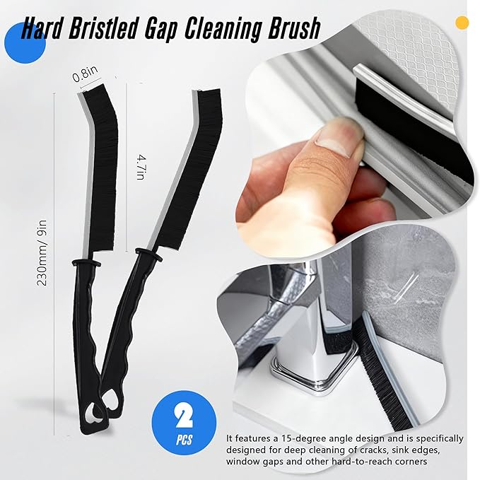 15Pcs Crevice Cleaning Brush Groove Gap Hard Bristle Cleaning Tool Small Clean - Image 3