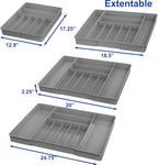 Simple Houseware Expandable Kitchen Drawer Flatware Organizer - Image 2