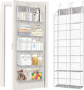 Over the Door Organizer 5 Tiers, Extra Large Behind Door Storage of 10 by Ofiray-home