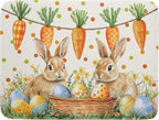Giwawa Easter Bunny Dish Drying Mat Eggs Carrot Dishes Drainer Pad Absorbent by Giwawa