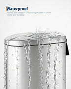 Garvee 2.6 gal / 10 L Stainless Steel Bathroom Trash Can - Image 4