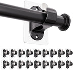 ANDGOO 18 Pack No Drill Curtain Rod Brackets, Renter Friendly Self Adhesive by ANDGOO