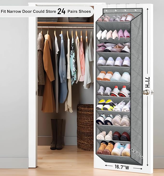 SLEEPING LAMB Over The Door Shoe Organizer - Image 2