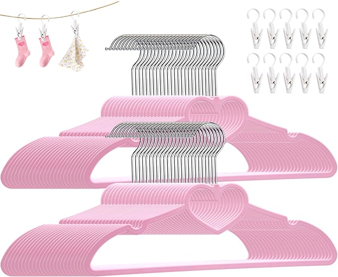 Plastic Hangers 80 Pack by ZRKFSR