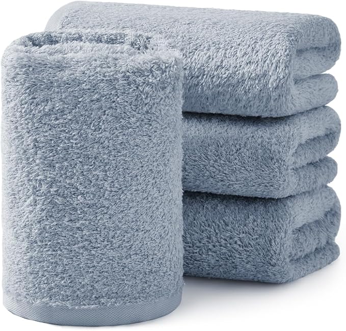 REDKISS 4-Pack Luxury Hand Towels, 16x32 Inch 450 GSM 100% Cotton, Super Soft by REDKISSOnline