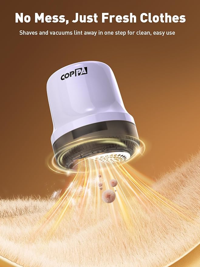 COPPA Lint Remover, LR-MINI USB Rechargeable Lint Removal 6 Blades & 3 Speed - Image 3