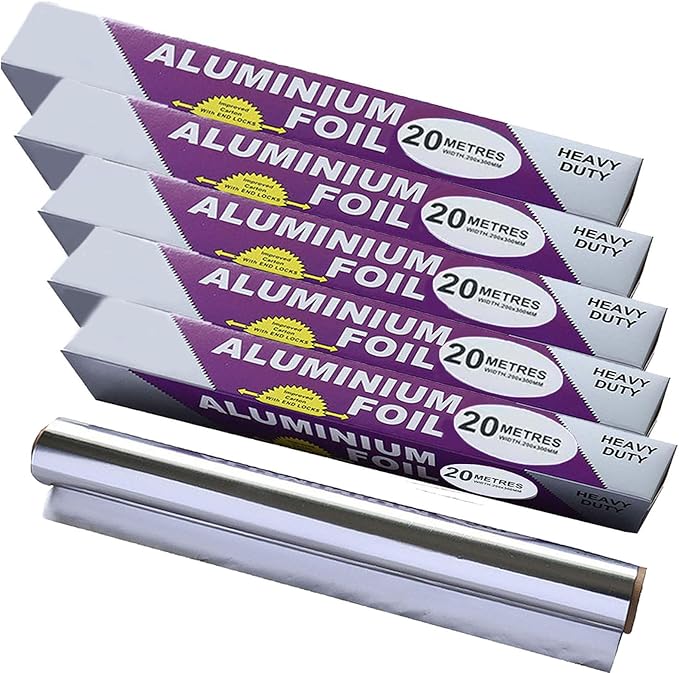 5-Pack Heavy Duty Grilling Aluminum Foil ， Baking Foil Paper, Sheets by Unknown