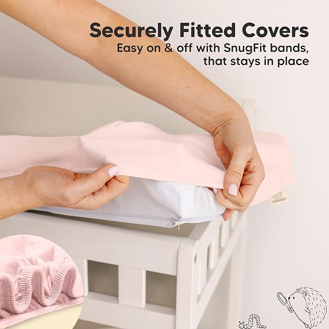 2-Pack Baby Changing Pad Cover for Girl, Boy - Image 5
