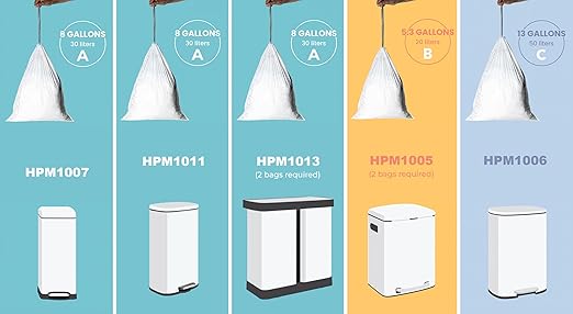 happimess 13.2 Gallon Drawstring Trash Bags, Heavy Duty LDPE Liners - Image 8
