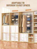 6 Tier Closet Hanging Organizer, Metal Closet Organizers and Storage - Image 5