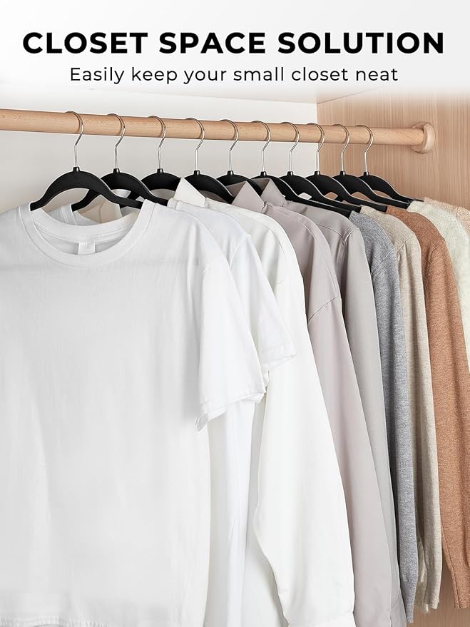 SMARTOR Heavy Duty Hangers 100 Pack, Premium Plastic Hangers - Image 9
