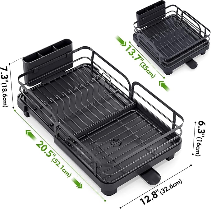 TOOLF Expandable Dish Rack, Dish Drying Rack - Image 9