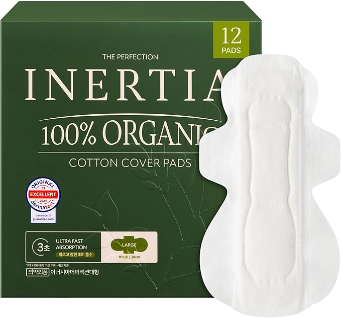 INERTIA The Perfection Green – 100% Organic Cotton Korean Pads by INERTIA