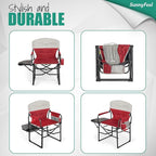 SUNNYFEEL Camping Directors Chair, Heavy Duty,Oversized Portable Folding Chair with Side Table, Pocket for Beach, Fishing,Trip,Picnic,Lawn,Concert Outdoor Foldable Camp Chairs - Image 7