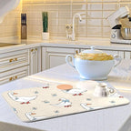 Goose Blue Hearts and A Bow Dish Drying Mat - Image 6