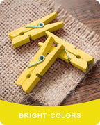 Mini Clothes Pins Wooden Colored Small Clothespins - Image 8