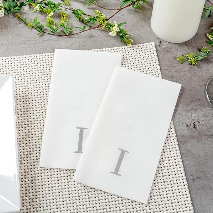 Luxenap 15.8 X 7.9 Inch Linen-Feel Guest Towels, 2000 Lettered Hand Towels - Image 6