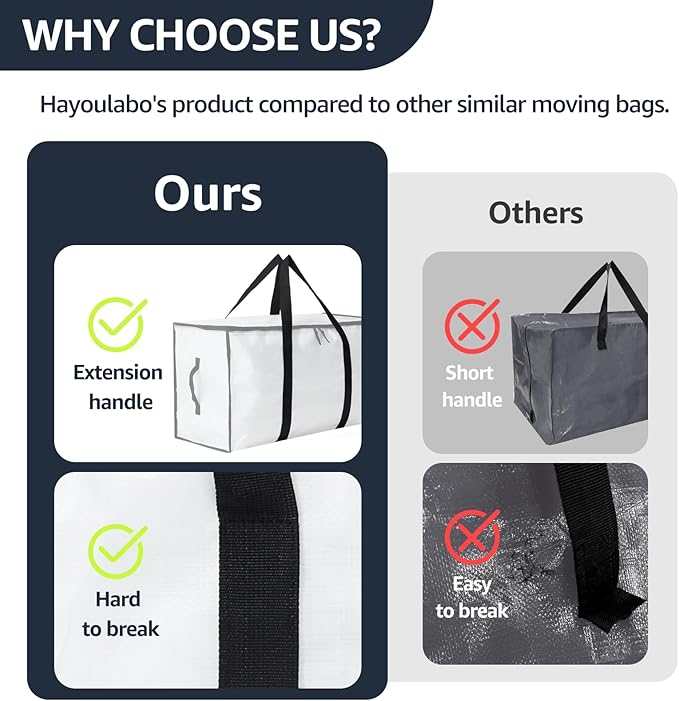 Moving Bags Heavy Duty Extra Large, Moving Boxes, Moving Supplies Essentials - Image 4