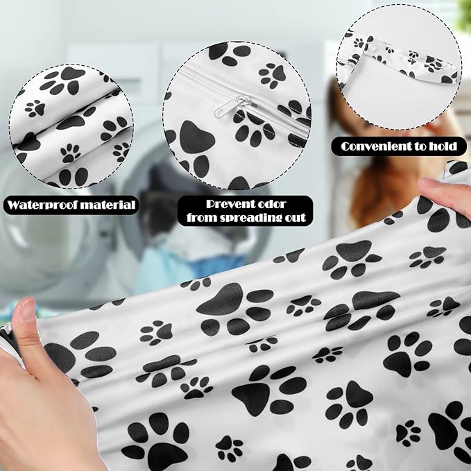 Shappy 2 Pcs Large Travel Laundry Bag Washable Waterproof Wet Dry Large Dirty - Image 3