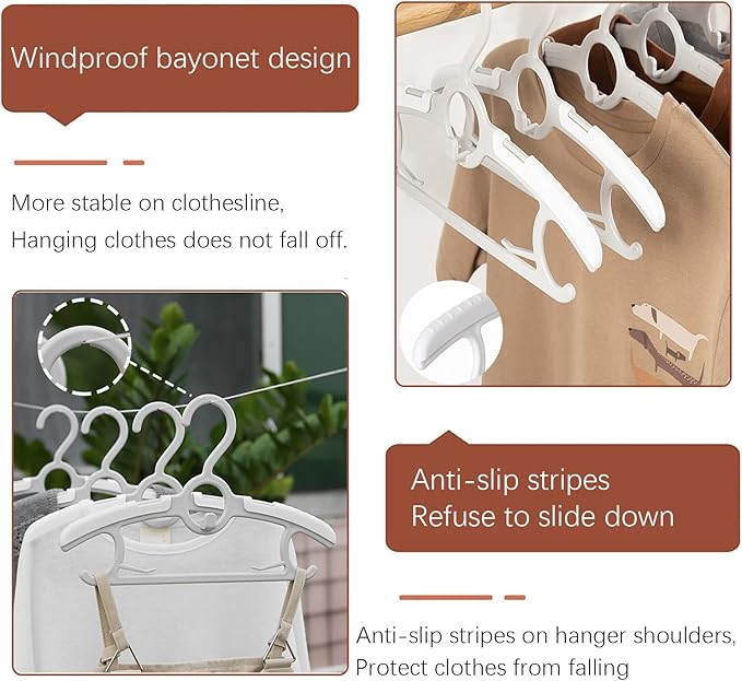 Baby Nursery Closet Hangers, Ultra Thin Non-Slip and Extendable Laundry Infant - Image 3