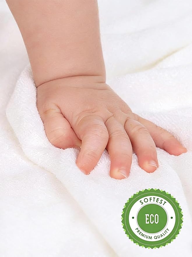 HIPHOP PANDA Baby Washcloths, Rayon Made from Bamboo - Image 5