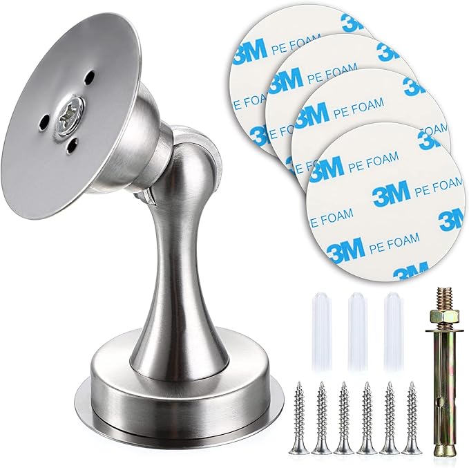 Sumnacon Magnetic Door Stopper, Heavy Duty Stainless Steel Door Stop Holder Come - Image 7
