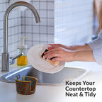 Elevated Lifestyle Ceramic Sponge Holder – Sink Caddy Organizer, Decorative - Image 7