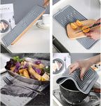 Dish Mat Silicone Dish Drying Mats Works - Image 7