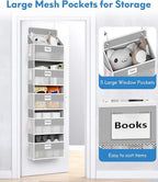 Over The Door Organizer Hanging, 2 Pack 5 Shelf Behind The Doors Storage - Image 3