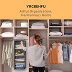 2 Packs Hanging Closet Organizer, 6-Shelf Closet Organizers and Storage - Image 3