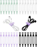 Ortarco 28 Pcs Silicone Cable Ties Reusable, Cable Cord Organizer Straps by Ortarco