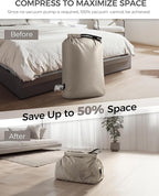 Travel Laundry Bag, Pump Free Vacuum Storage Bag Reusable Compression Dirty - Image 5