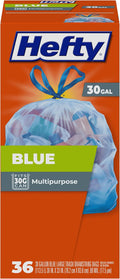 Hefty Blue Trash Bags, 30 Gallon by Hefty