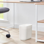 iDesign Small Slim Plastic Bathroom Trash Can, Garbage Can - Image 3