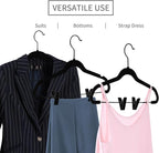 MIZGI Premium All Black Velvet Pants Hangers - Image 3