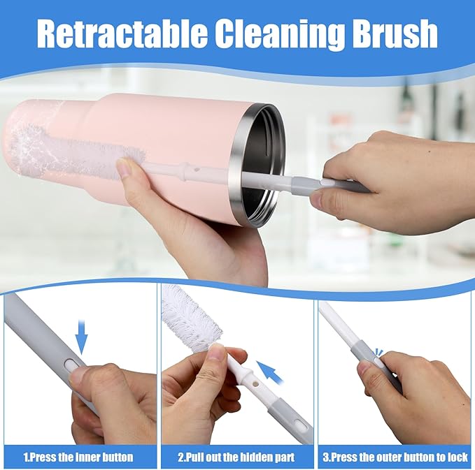 XANGNIER 4 PCS Water Bottle Cleaner Brush Kit - Image 5