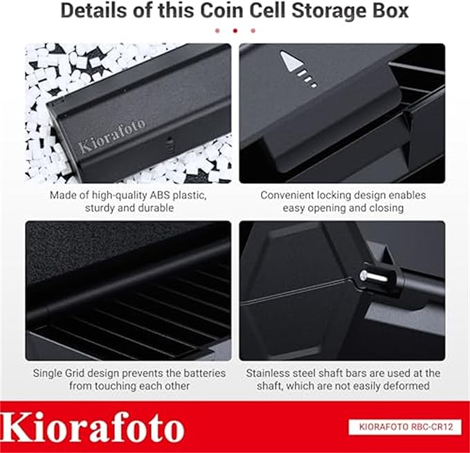 CR2032 Battery Case, Upgrade Coin Cell Battery Holder Storage - Image 6