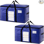 TAILI 2 Pack Dark Blue Extra Large Moving Bags, Heavy Duty Totes by TAILI