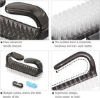 Handle Grip Cleaning Nail Brush, Larbois Nail Brushes Hand Fingernail Brush - Image 5