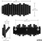 Umbra Picket Wall-Mounted Coat Rack Rail Hook - Image 3