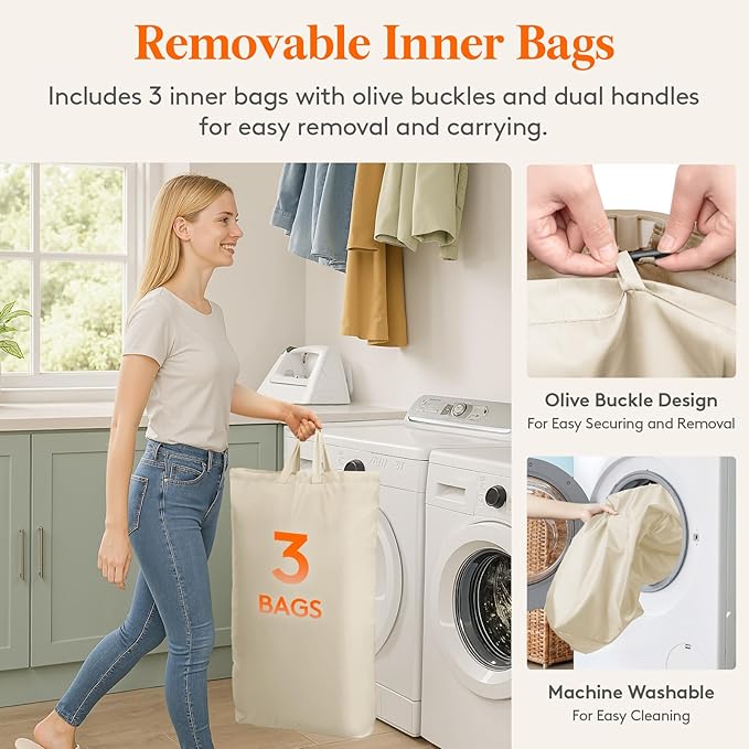 Lifewit 165L Large Laundry Basket - Image 6