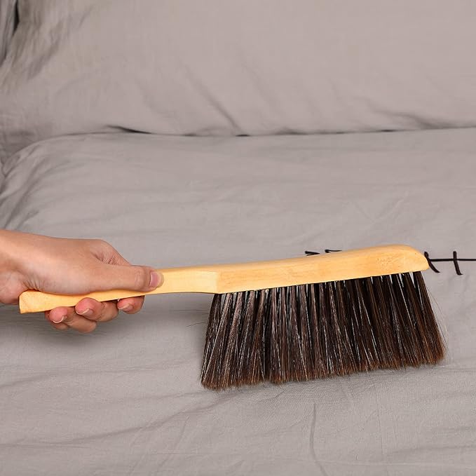 Patelai 2 Pieces Wooden Bench Brushes, Soft Bristles, Long Wood Handle - Image 6