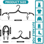30 Pcs Travel Hangers Portable Foldable Travel Hanger Organizer, Plastic Cruise - Image 2